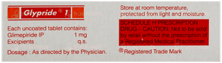 Glypride 1 Tablet 10